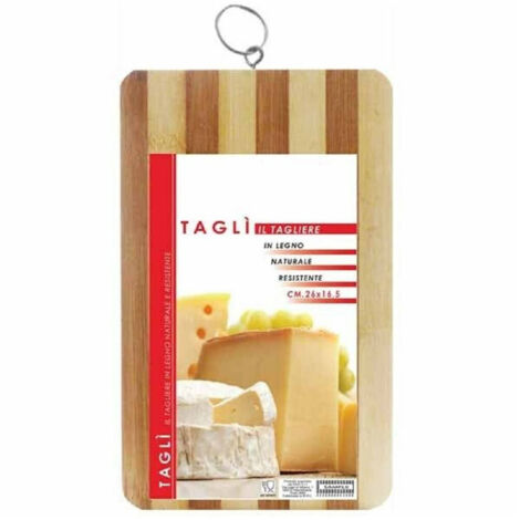 Trade Shop - NATURELLE LEGNO TAGLIENT FÜR KUISINE ALIMENTE CASA 26X16,5 CM -