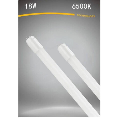 TRADE SHOP - Neon Led Opaco T8 G13 18 W Luce Bianca Naturale Fredda Calda Tubo 120cm - -Bianco Freddo -