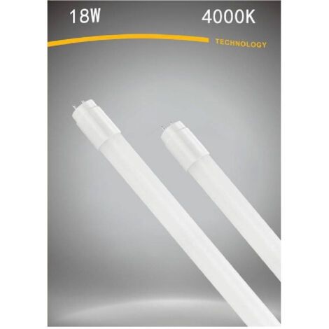 TRADE SHOP - Neon Led Opaco T8 G13 18 W Luce Bianca Naturale Fredda Calda Tubo 120cm - -Bianco Naturale      -