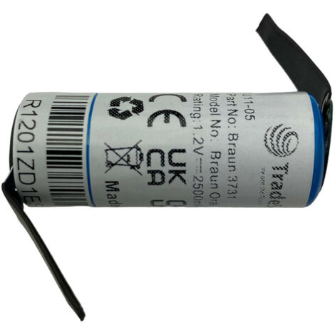 Trade-Shop Ni-MH Akku 1,2V / 2500mAh für Braun Oral-B OralB Triumph 3000 4000 5000 9000 9400 9500 9700 9900 3719 3728 3739 3745 3761 3762 4727 4729 4736