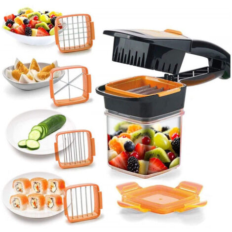 Trade Shop - Nicer Dicer Quick Sliced Vegetables 7 Pieces Multifunction Kitchen Vegetable Fruit -