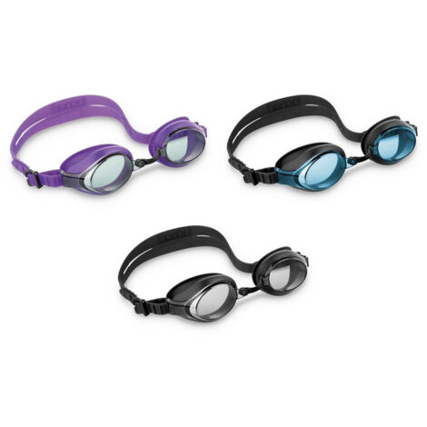 Trade Shop - Occhialini Racing Da Sport Nuoto Lente Anti Uv Antiappannamento Colori Ass 55691 -