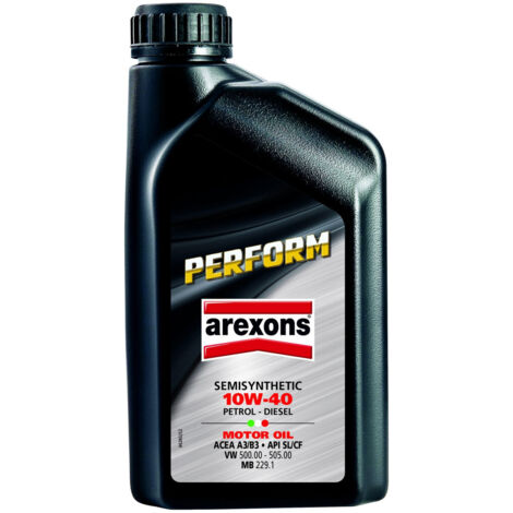 Trade Shop - Olio Motore 10w-40 Perform Semi Sintetico Per Auto Veicoli 1 Lt Motore Diesel -