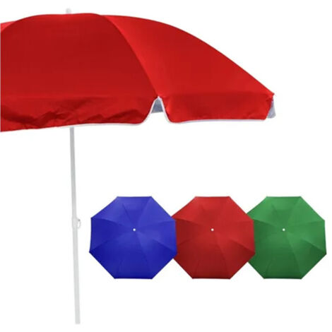 TRADE SHOP - Ombrellone Spiaggia Mare Da 180 Cm Tinta Unita Regolabile Con Sacca Trasporto 618405 -