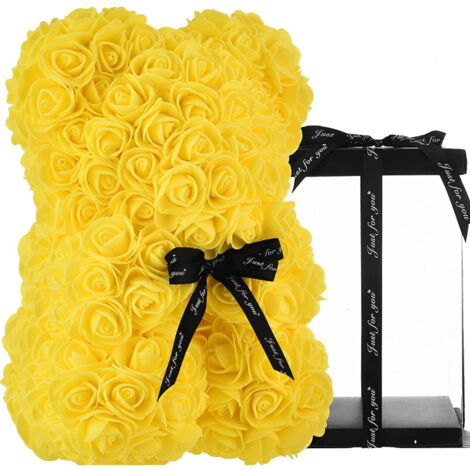Trade Shop - ORDER ODER ODER ODER DER ROSE MIT ARTIFIZIELLEN FIORTEN VON 25CM SAN VALENTINO -      Gelb