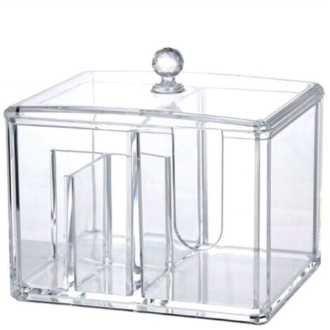 Trade Shop - Organizador Expositor Rectangular 4 Compartimentos Esy10243 Maquillaje Acrílico Maquillaje -