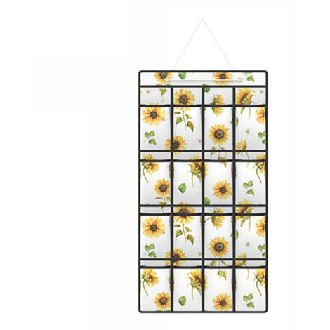 TRADE SHOP - Organizer A Sospensione Da Parete 16 Scomparti Tasche Porta Oggetti 45x88 Cm -