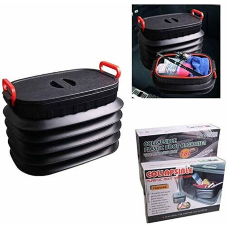 Trade Shop - Organizer Contenitore Box Porta Oggetti Per Auto Capacità 18 Lt Campeggio -