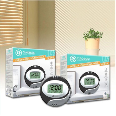 Trade Shop - OROLOGIE AUF PARETE TAVOLO DISPLAY LCD TX-8416 -