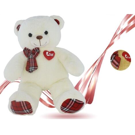 ORSETTO ORSA PELUCHE CON CUORE TI AMO FIOCCO 22 CM SAN VALENTINO 92614