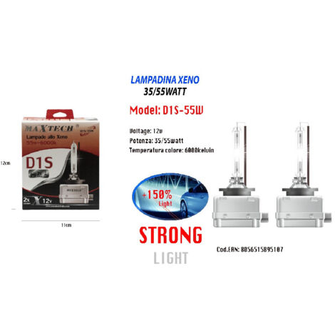 Trade Shop - PAAR D1S 35/55W LAMPEN XENON ERSATZLAMPEN 6000K MAXTECH D1S-55W XENON SCHEINWERFER -