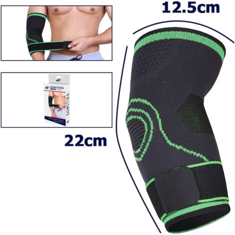 Trade Shop - Paar Ellenbogen-Elastizbänder-Unterstützung für den Ellenbogen-Hypoallergen-Sport -