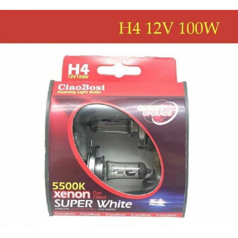 Trade Shop - PAAR H4 12V 100 WATT 5500K XENON MOTORRAD AUTOLAMPEN C-6282 -