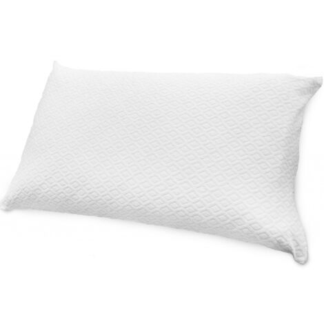 Trade Shop - PAAR KISSENBEZÜGE TOPAS KISSENBEZÜGE ATMUNGSAKTIV BAUMWOLLE SCHWAMM REISSVERSCHLUSS 50X80CM WEISS -