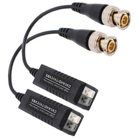 Trade Shop - PAAR PASSIVE VIDEO-BALUN-SENDER AHD HDCVI HDTVI CCTV BNC UTP CAT5 1080P -