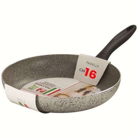TRADE SHOP - Padella Antiaderente Antigraffio 7 Strati ø 14-16-18-20-22-24-26-28-30-32 Cm Cucina -    -16 cm   -