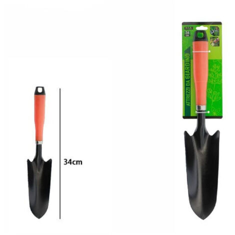Trade Shop - Pala Paletta Attrezzo Giardinaggio Giardino Manico Gancio Antiscivolo 34cm 59683 -