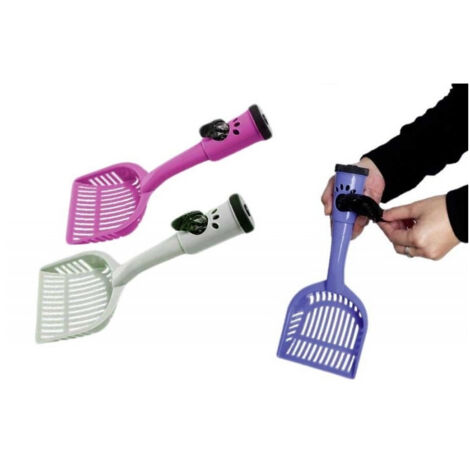 Trade Shop - Paletta Excementos Con Dispenser Sacchetti Igienici Per Cani Gatt -