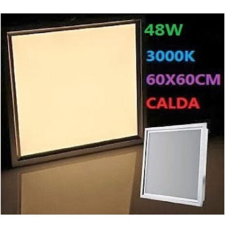 Trade Shop - Panel Led Lámpara Quadrato 48w Incasso 220v Fred White Calda 60x60cm -