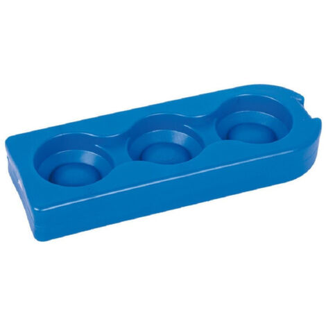 Trade Shop - Panetto Ghiaccio Con 3 Scomparti Per Lattine 280x100x40 Mm 650 Grammi 5016762 -