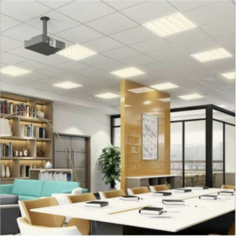 TRADE SHOP - Pannello Incasso Griglia Led 55 W Plafoniera Slim Luce Fredda Naturale P595-q - -Bianco Naturale      -