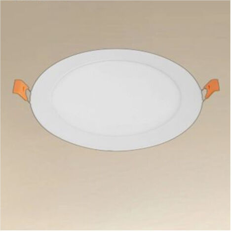 TRADE SHOP - Pannello Led 12 Watt Da Incasso Rotondo Bianco ø174mm Luce 3000k-6500k Ip20 00038 -