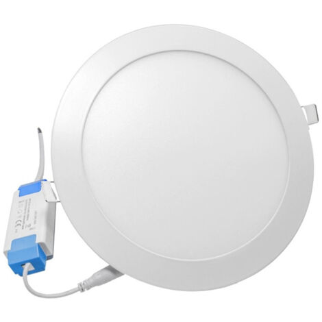 TRADE SHOP - Pannello Led Tondo Da Incasso 6 Watt Con Driver Cct 3000k 4000k 6500k P105a-t3c -