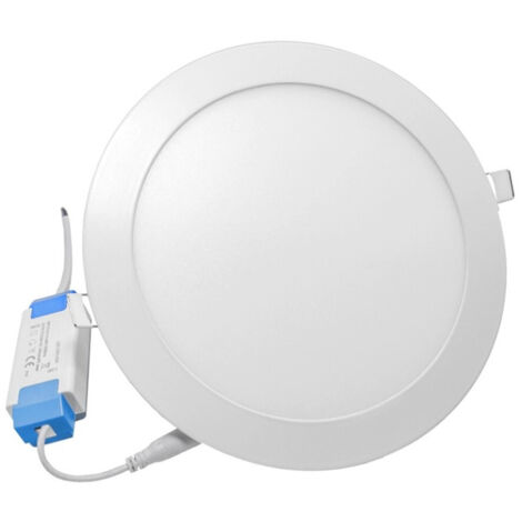 Trade Shop - Pannello Smd Led Tondo Da Incasso 24w Con Driver Cct 4000k 3000k 6500k P285a-t3c -