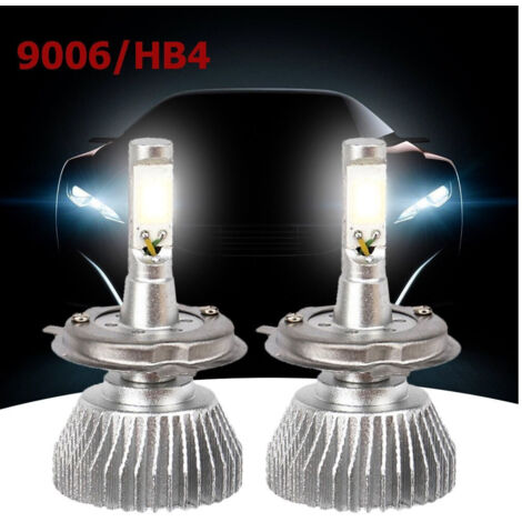 Trade Shop - Par De Lámparas De Repuesto Para Faros De Coche 9006 Hb4 Led 32w Alta Luminosidad Blanco Frío -