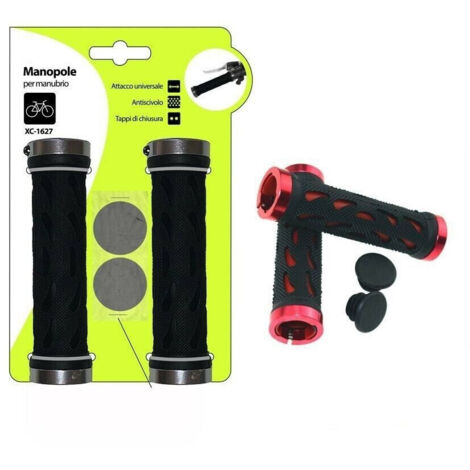 Trade Shop - Par De Perillas De Manillar Bicicleta Universal Abrazaderas De Bicicleta Xc-1627 -
