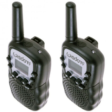 Trade Shop - Par De Receptores Walkie Talkie Con Alcance De Hasta 3 Km 400-470mhz -