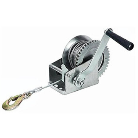 Trade Shop - Paranco Manuale 2000 Lb Con Cavo In Acciaio 10 Metri Sollevatore Verricello -