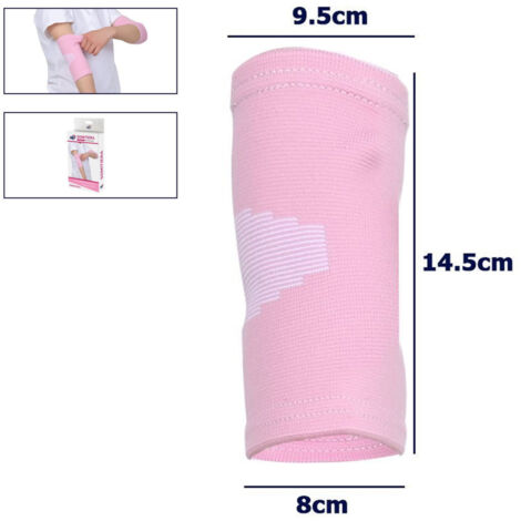 Trade Shop - Pareja Codo Elástico Hypotetty Support Para Niños Rosados Analérgicos -