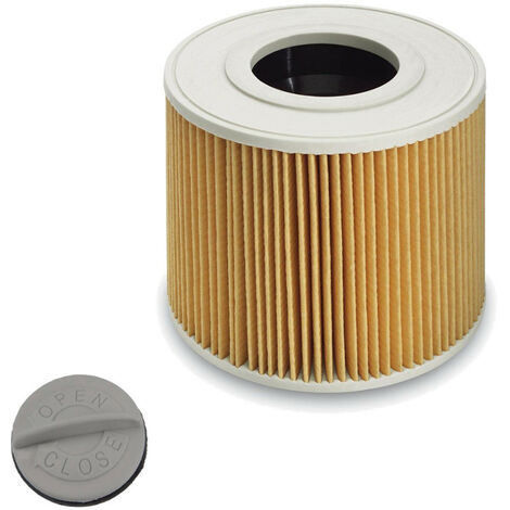 Trade-Shop Patronen-Filter inkl. Verschluss-Schraube für viele Kärcher NT 27/1, NT 48/1 Staubsauger ersetzt 6.414-789.0 - 1 Stück