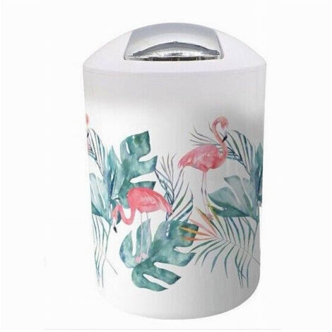 TRADE SHOP - Pattumiera Cestino Secchio Rifiuti Gettacarte Accessorio Bagno Fenicotteri 69968 -