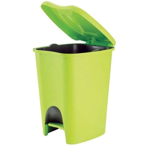 Bidone Spazzatura Plastica con coperchio 23 Lt Verde Veca BD001L02300224