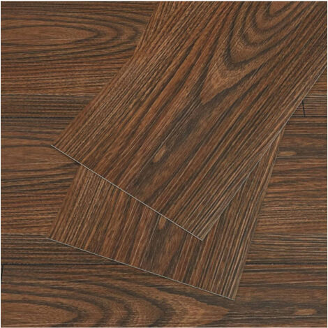TRADE SHOP - Pavimento Finto Parquet Effetto Legno Piastrelle Adesive 15x90cm Spessore 6mm -