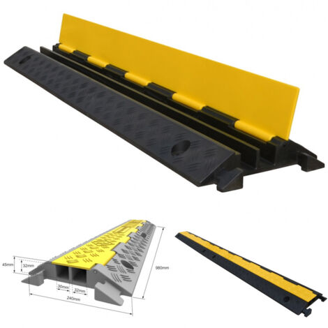 Trade Shop - PEDANA PASSACAVI 2 VIEW MIT BASIS IN POLIURETANO RESISTENT ANTISCIVOLO -
