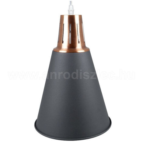 Trade Shop - PENDENT LAMPADA LAMPADARIEN ZU SOSPENSION COLOR NERO SABBIA ALLUMINIO VT-7520 -