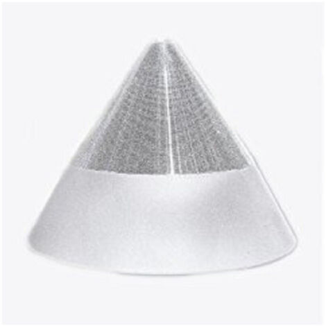 Trade Shop - Pendente Lampada Lampadario Conico Bianco Acciaio A Soffitto Luce Led Applique Design -