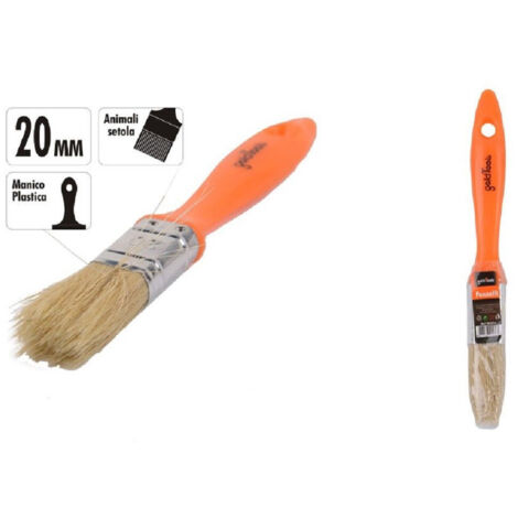 TRADE SHOP - Pennello 20 Mm Pennellessa Con Manico In Plastica Per Pittura Verniciare 90253 -