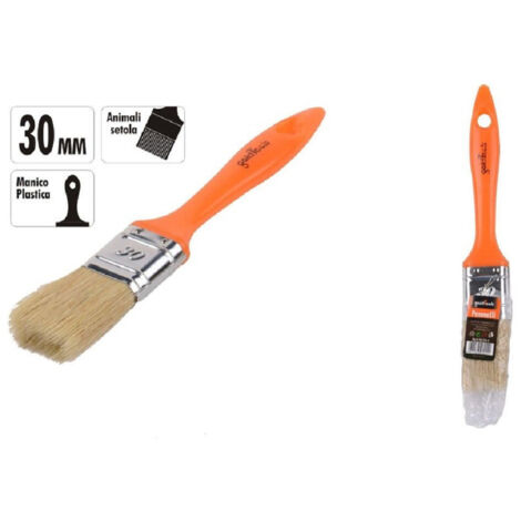 TRADE SHOP - Pennello 30 Mm Pennellessa Con Manico In Plastica Per Pittura Verniciare 90254 -