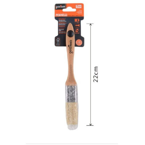 Trade Shop - PENNELLO PIATTO 22 CM MIT MANICULATION SETOLE MORBIDE PITTURA VERNICE 90202 -