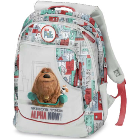 Trade Shop - PETS METROPOLITAN DOPPEL-HUND ALPHA NOW RUCKSACK FÜR JUNGEN IN DER GRUNDSCHULE -