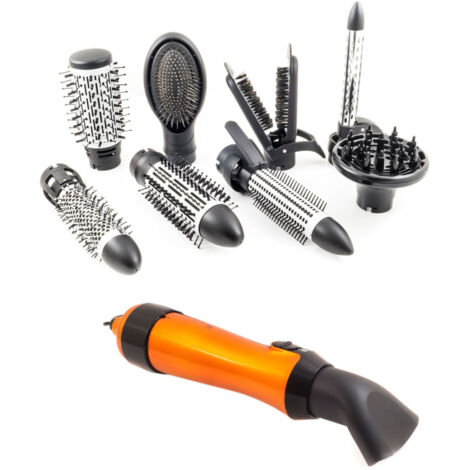 TRADE SHOP - Piastra Spazzola Arriccia Capelli Elettrica Accessori 800w Rotazione 360 Hb-812 -