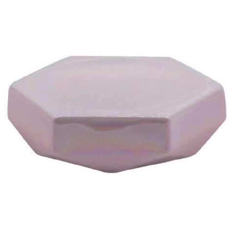 Trade Shop - Piattino Per Sapone Esagonale Effetto Visivo Portasaponetta Accessori Bagno 79941 -