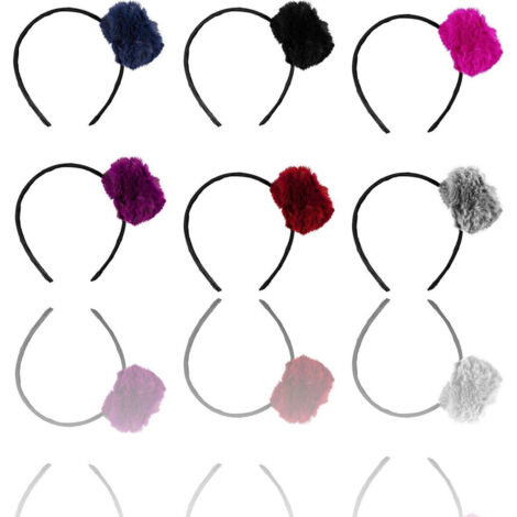 Trade Shop - Piel De Rama De Diadema Piel De Peluche A03 Bola De Bola Niña -