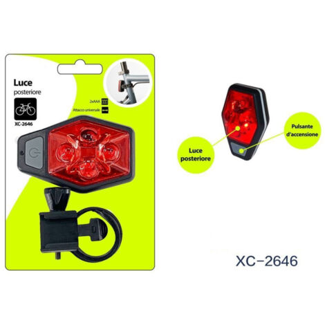 Trade Shop - Piloto Trasero Bicicleta Encendido Universal Xc-2646 -