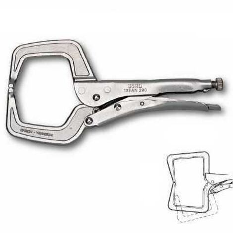 Trade Shop - Pinza Autobloccante A Scatto Morsetto Ganascia A C Regolabile A Vite 275mm Usag -