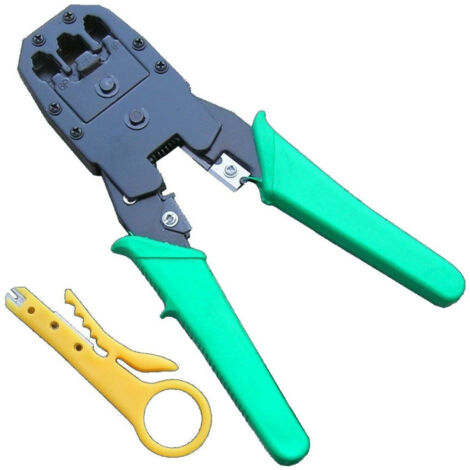 TRADE SHOP - Pinza Crimpatrice Wj-315 Per Cavo Lan Ethernet Connettori Rj45 Rj11 -